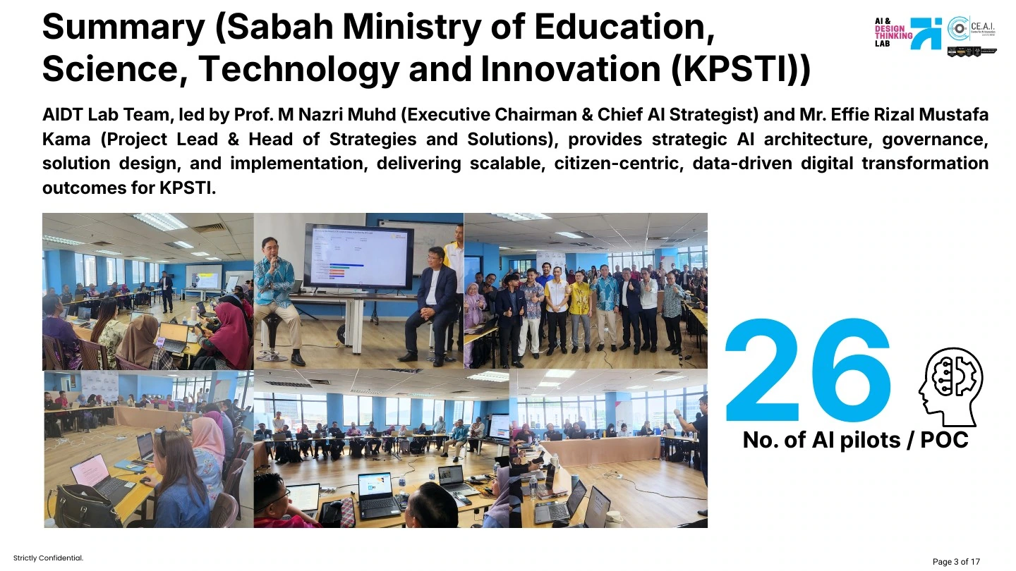 Sabah Ministry of Education, Science, Technology and Innovation (KPSTI) — source slide, page 3 of 17