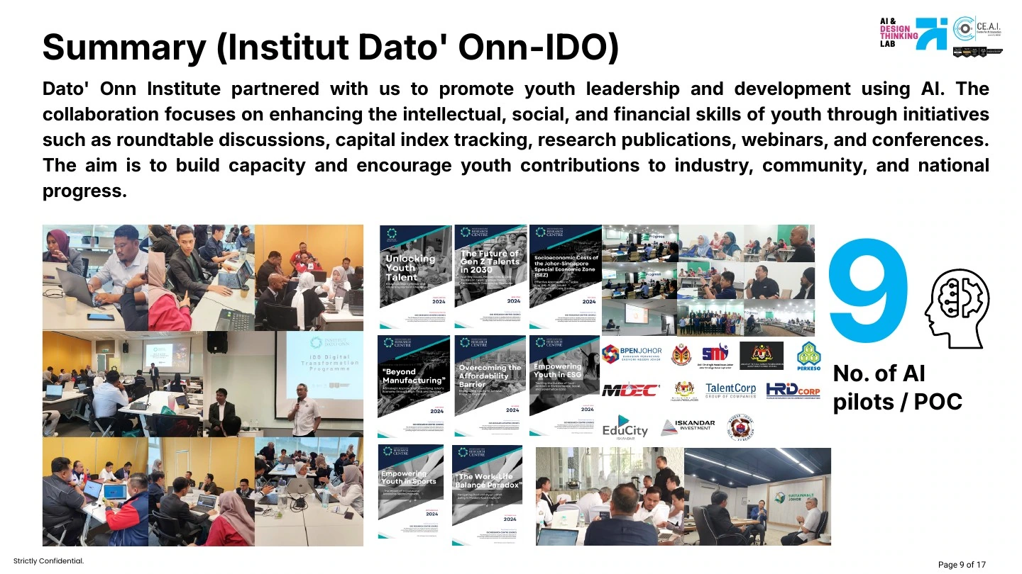 Institut Dato’ Onn (IDO) — source slide, page 9 of 17