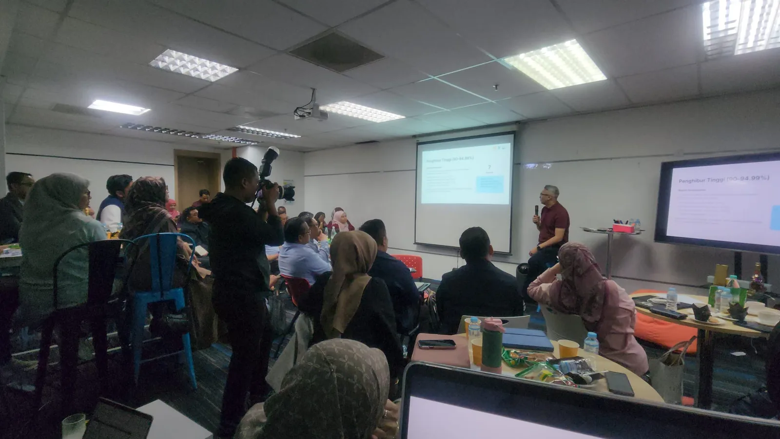 A presentation to the class