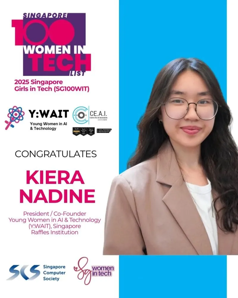 Kiera Nadine, Singapore 100 Women in Tech 2025
